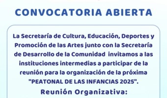 SE ABRE LA CONVOCATORIA A PARTICIPAR DE LA PEATONAL DE LAS INFANCIAS 2025